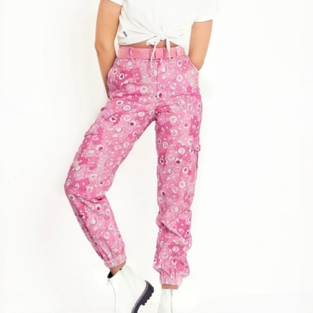Blackmilk Classic Care Bears Cargo Pants Pink 16